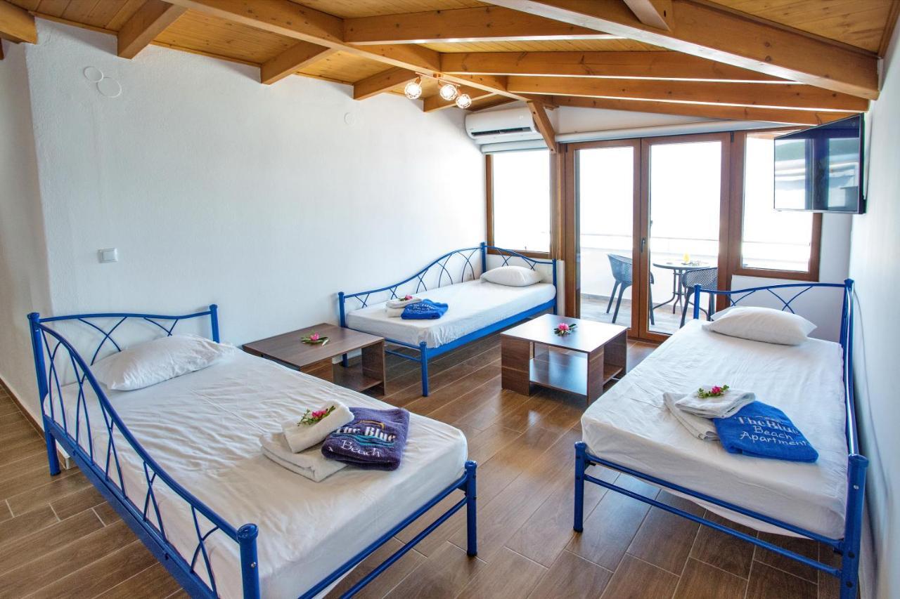 The Blue Beach Apartments Néa Péramos エクステリア 写真