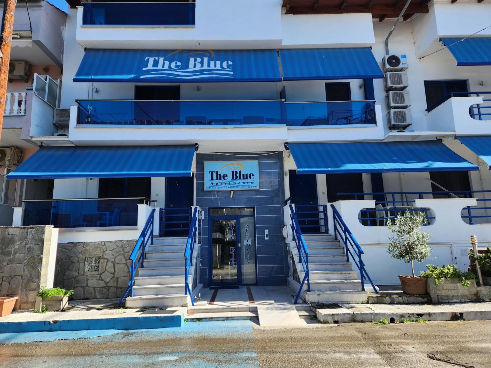 The Blue Beach Apartments Néa Péramos エクステリア 写真